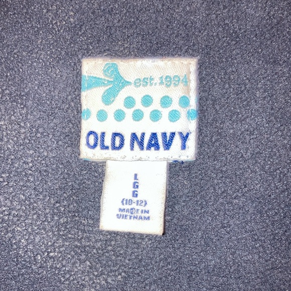 Girls Old Navy Gray Peace Sign Puffer Vest Sz Large 10/12 - Picture 5 of 6